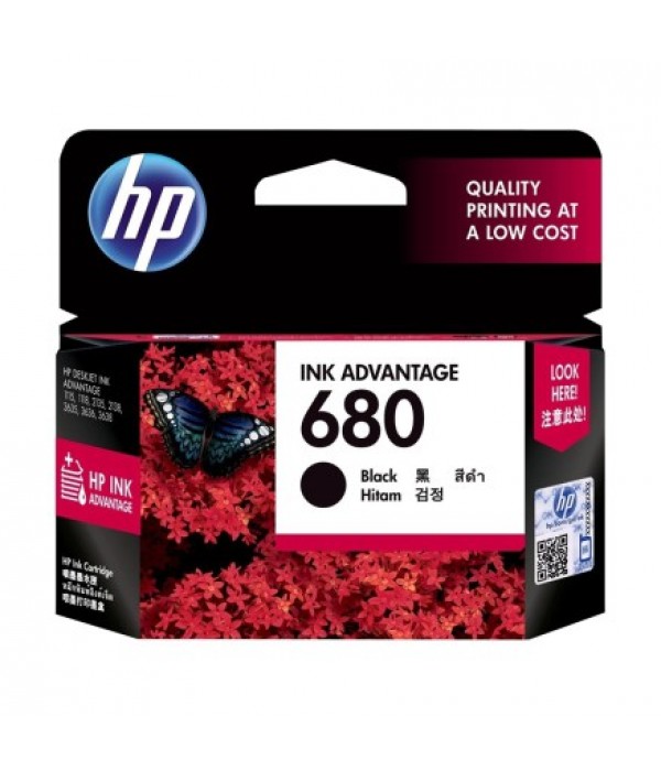 HP 680 Original Black Ink Advantage Cartridge